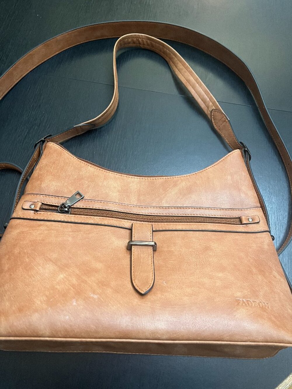 Fadeon brown large shoulder satchel